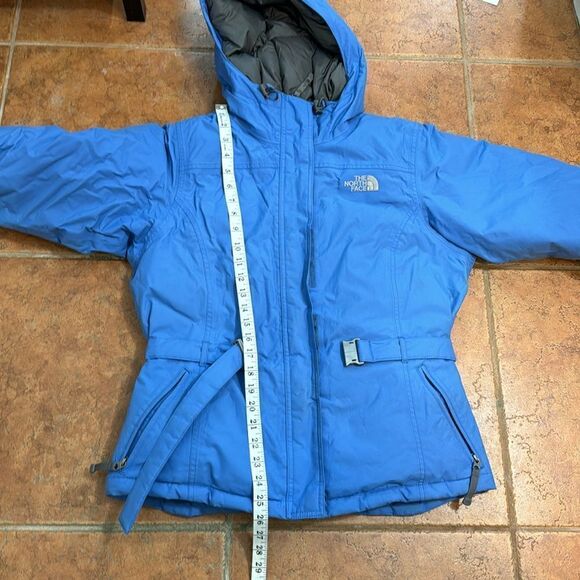 The North Face Puffer Jacket Goose Down Ski Parka Blue size M - Picture 8 of 9